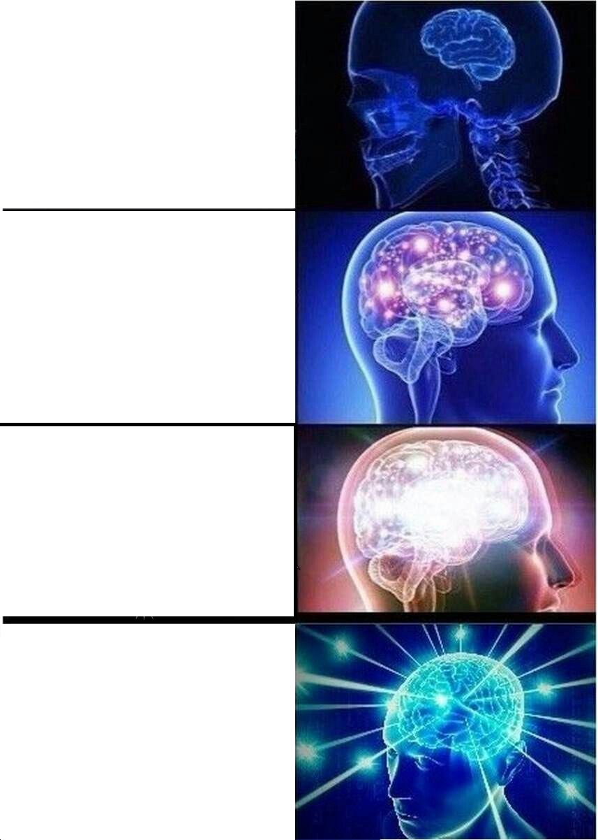 Expanding Brain meme about Brightland